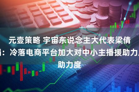 元壹策略 宇宙东说念主大代表梁倩娟:冷落电商平台加大对中小主播援助力度