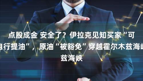 点股成金 安全了？伊拉克见知买家“可自行提油”，原油“被豁免”穿越霍尔木兹海峡